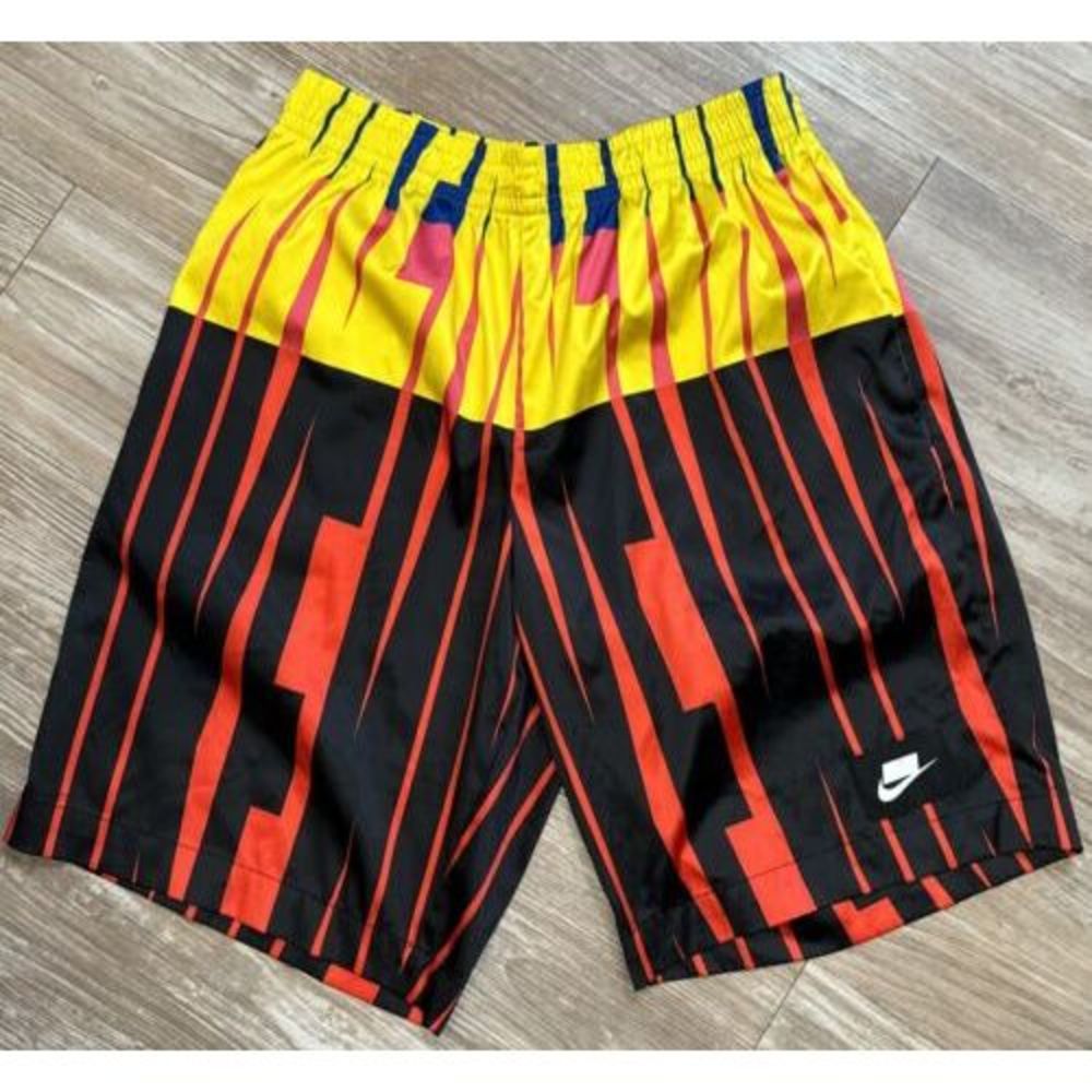 Nike Women's Sportswear Loose Fit Boxer Striped Shorts Size Small CJ3482-735